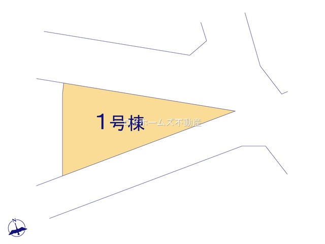 【区画図】 | 名古屋市千種区自由ケ丘１丁目50『仲介料無料』新築戸建て | 1号棟