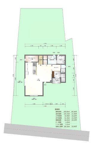 生駒郡斑鳩町龍田3丁目土地1号地(建築条件付)の土地図
