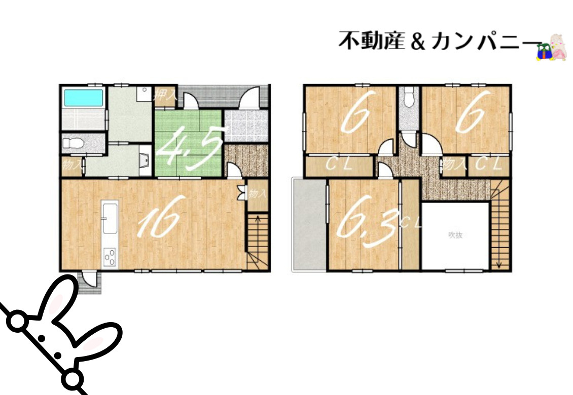 イルクオーレ和気A号棟　新築分譲戸建の間取り