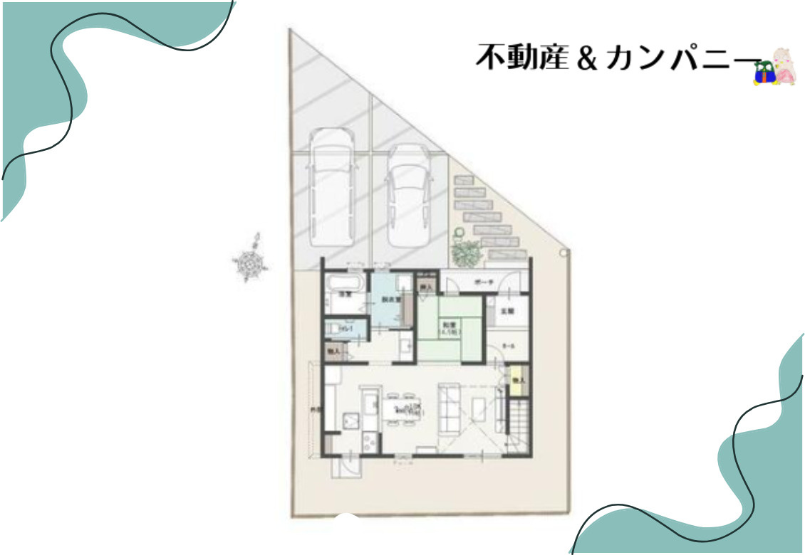 イルクオーレ和気A号棟　新築分譲戸建の区画図