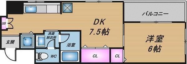 シャトー弁天弐番館の間取り