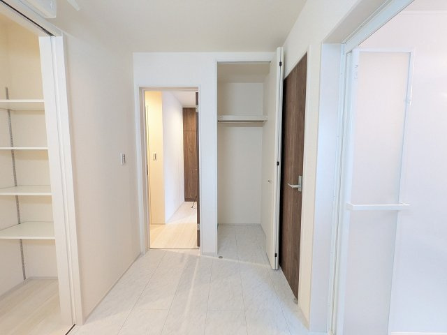 八王子市　下恩方町　新築一戸建て　１６期の収納|～脱衣所にも便利なクローゼット付き～