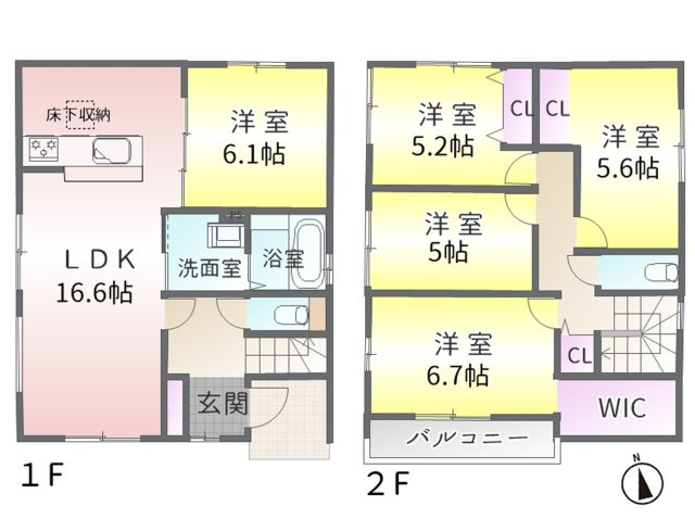 守山区御膳洞(全7棟)の間取り