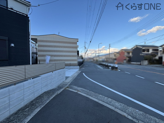 【前面道路含む現地写真】 | たつの市龍野町末政7期／全4棟