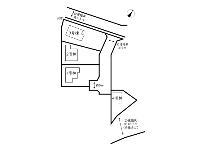 【区画図】 | たつの市龍野町末政7期／全4棟