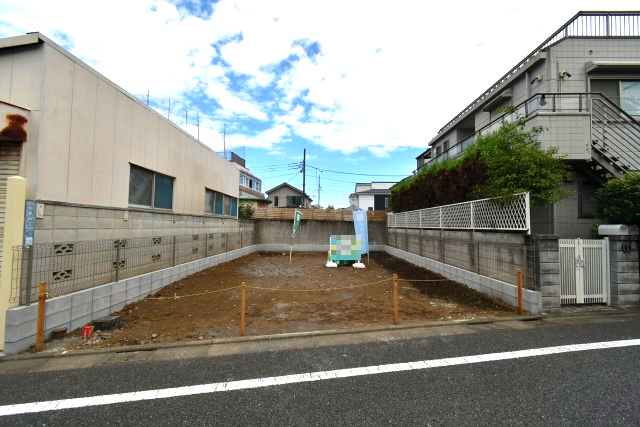 船橋4丁目・売地の前面道路含む現地写真