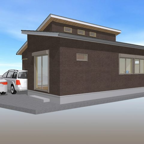 高知市福井東町（南）-建築条件付き-売土地の完成予想図|イメージです。