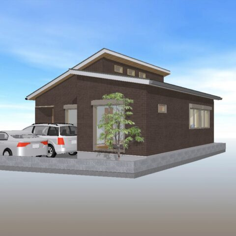 高知市福井東町（南）-建築条件付き-売土地の完成予想図|イメージです。