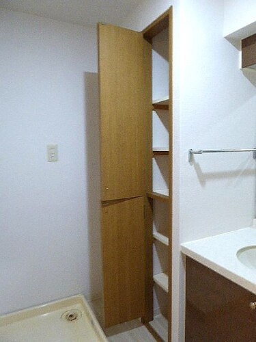 ライオンズマンション本川越駅前の収納|収納（洗面所）※2024年10月内装後撮影