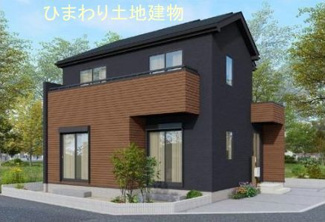 【外観パース】 | 南区当麻 1号棟 6期 | イメージパースです。実際とは異なる場合があります。