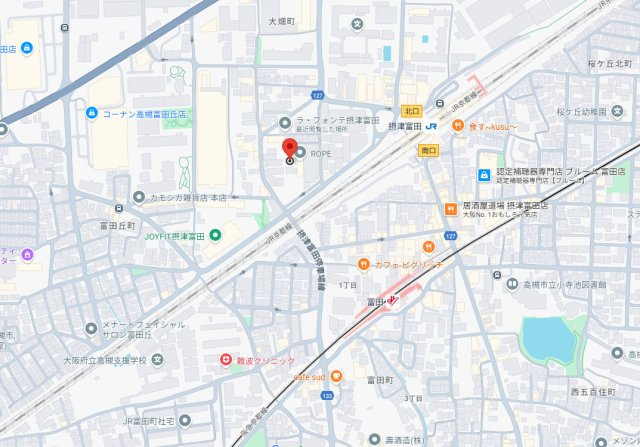 フェリセ富田の地図