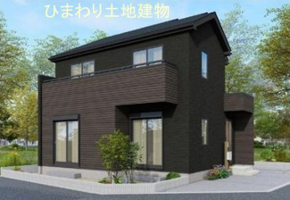 【外観パース】 | 南区当麻 2号棟 6期 | イメージパースです。実際とは異なる場合があります。