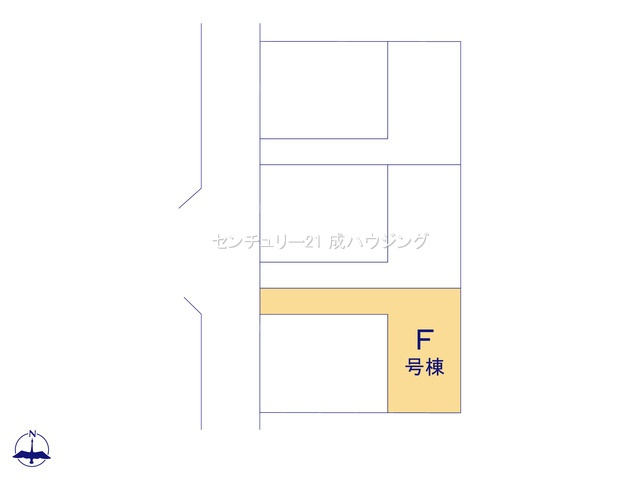 【区画図】 | ハートフルタウン　あきる野市秋留3丁目　新築　全6棟　F号棟 | 全体区画図