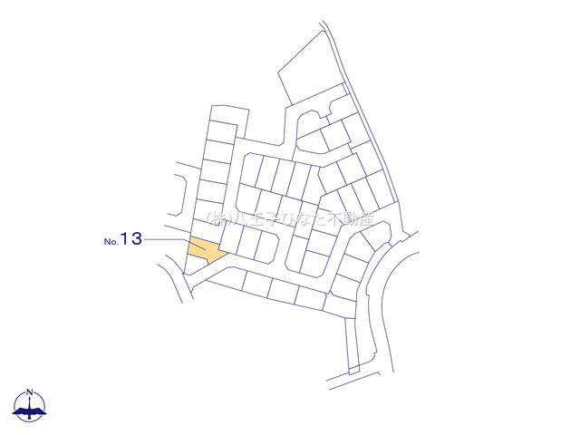 『八王子市土地』八王子市中山500【仲介手数料無料】の区画図|～仲介手数料無料☆八王子ひなた不動産～八王子市中山　売地