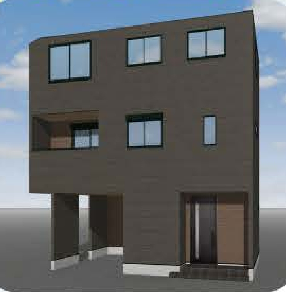 横浜市鶴見区上末吉2丁目 新築戸建て【仲介手数料無料】カースペース2台