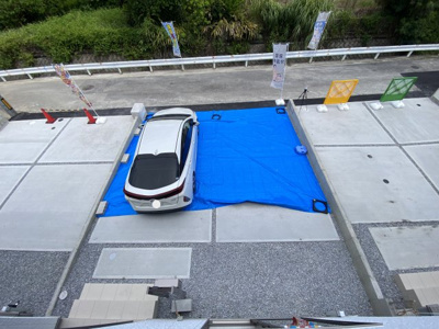 【駐車場】 | 南城市佐敷新里（全4棟）2・3号棟 | 2号棟　並列駐車2台完備♪