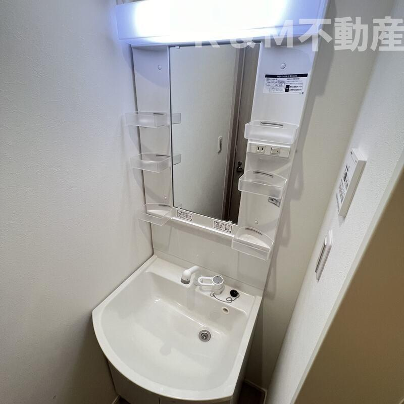 ＭＥＬＤＩＡ柏の洗面所|スペースが確保できる洗面所です