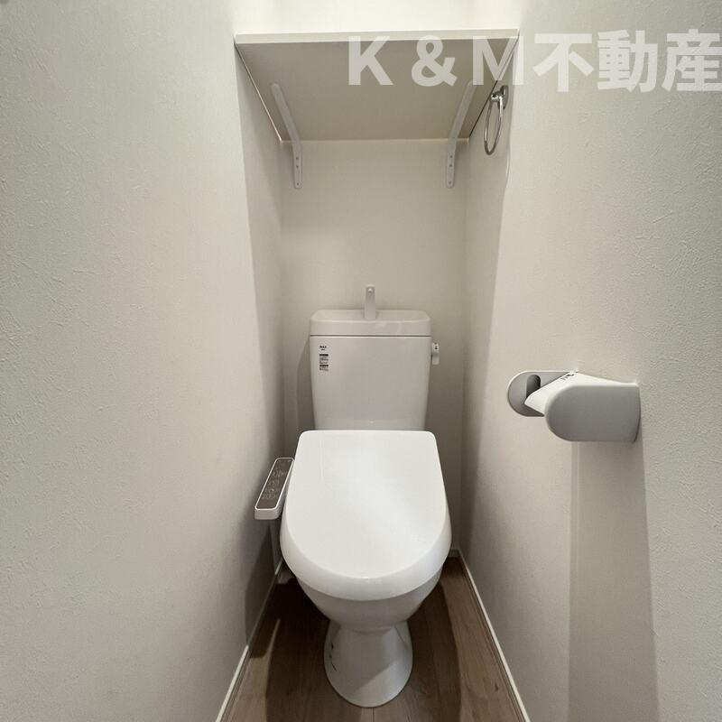 ＭＥＬＤＩＡ柏のトイレ|落ち着いた色調のトイレです