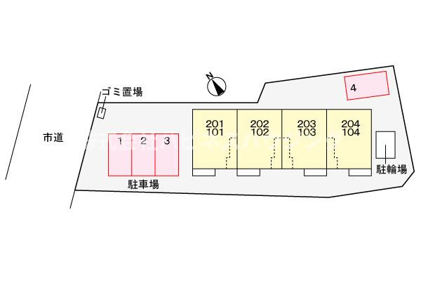 ＳＳ・ＴＲＡＩＬの駐車場