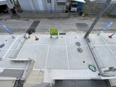 【駐車場】 | 豊見城市饒波（全3棟）ラスト2号棟 | 2号棟　並列駐車3台可♪