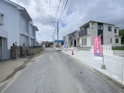 【前面道路含む現地写真】 | 豊見城市饒波（全3棟）ラスト2号棟 | ※南西側公道4.9m♪