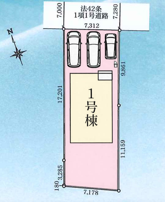 【新築戸建】高崎市並榎町24-1期　の区画図|■区画図