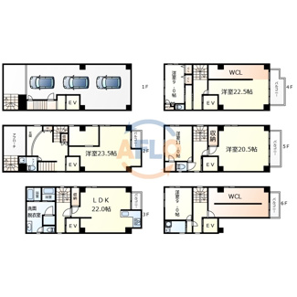 【間取り】 | 真法院町　一棟ビル（テナント） | 真法院町　一棟ビル（テナント）　間取り