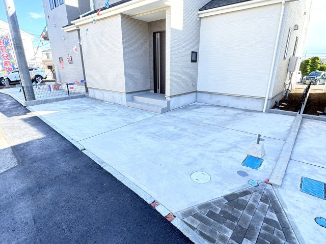 柏市高田新築戸建【高田小学校：5分】の駐車場|1号棟駐車スペース・2台駐車可