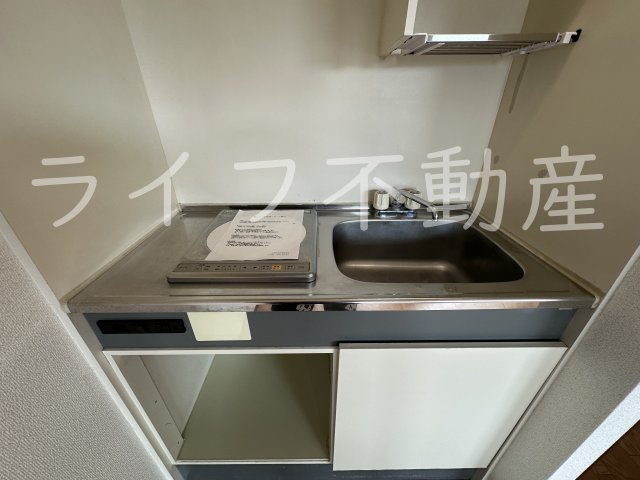 プレアール瓢箪山Ⅱのキッチン|コンパクトなキッチンで掃除もラクラク