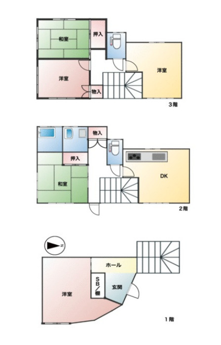 『専任媒介』横浜市栄区公田町 中古戸建の間取り