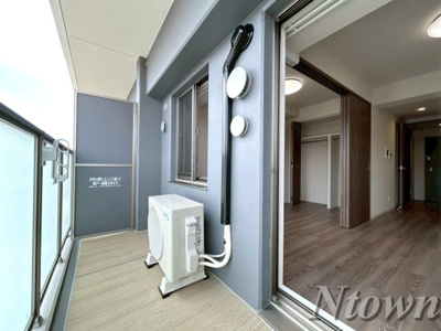 【バルコニー】 | プレサンス名古屋ルクソリア | 外からの目が気にならないバルコニーで洗濯物が干せます