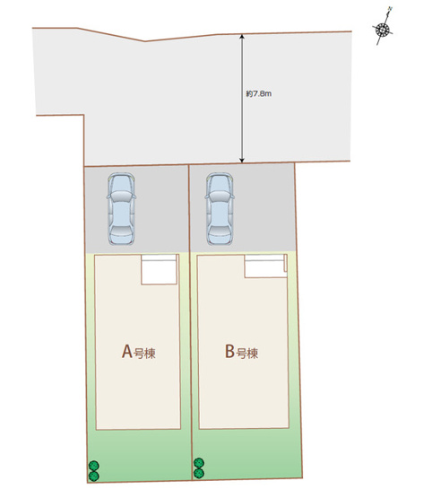 【区画図】 | 田方郡函南町塚本  新築一戸建て B号棟 | B号棟の区画図です