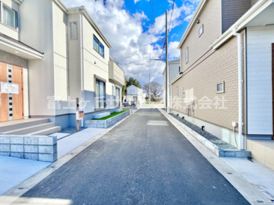 【前面道路含む現地写真】 | 沼津市中沢田  新築一戸建て A号棟 | 前面道路含む現地写真です