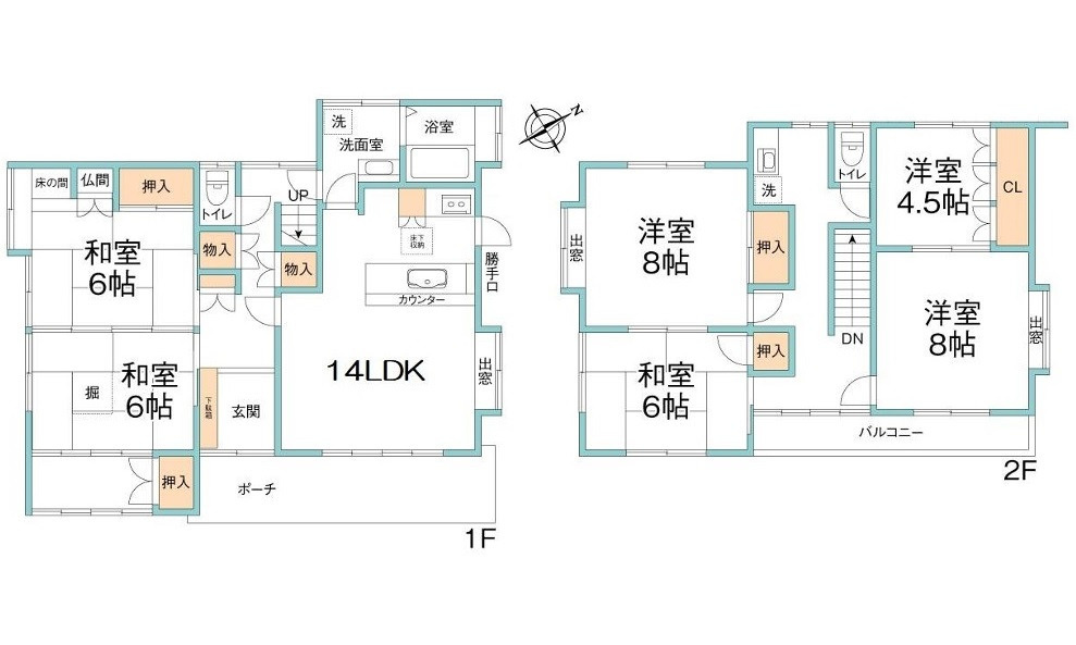 廿日市市宮園上２丁目の間取り