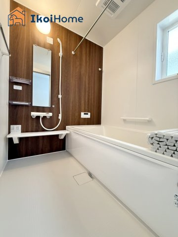 神戸市西区第4長畑町1号地　新築戸建の浴室|【ホームページに現地動画掲載中】●年中無休：当日予約可●1坪タイプの広々したユニットバスになります