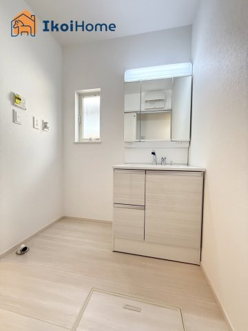 神戸市西区第4長畑町1号地　新築戸建の洗面所|【ホームページに現地動画掲載中】●年中無休：当日予約可●畳２枚分の一般的な洗面室です