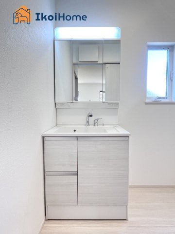 神戸市西区第15桜が丘東町4丁目　新築戸建の洗面所|【ホームページに現地動画掲載中】●年中無休：当日予約可●洗濯パンがついていません。