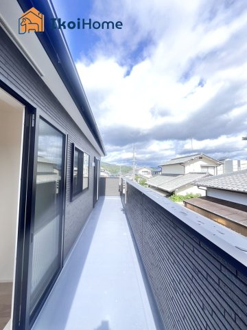 神戸市西区第15桜が丘東町4丁目　新築戸建のバルコニー|【ホームページに現地動画掲載中】●年中無休：当日予約可●南東向きバルコニー。