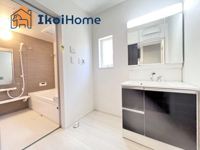 神戸市西区第26狩場台1丁目　2号地　新築戸建ての洗面所|【ホームページに現地動画掲載中】●年中無休：当日予約可●畳２枚分の一般的な洗面室です