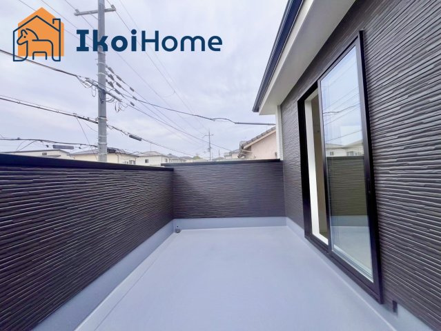 神戸市西区桜が丘東町　新築戸建のバルコニー|【ホームページに現地動画掲載中】●年中無休：当日予約可●屋根は８～万円バルコニー設置できます。