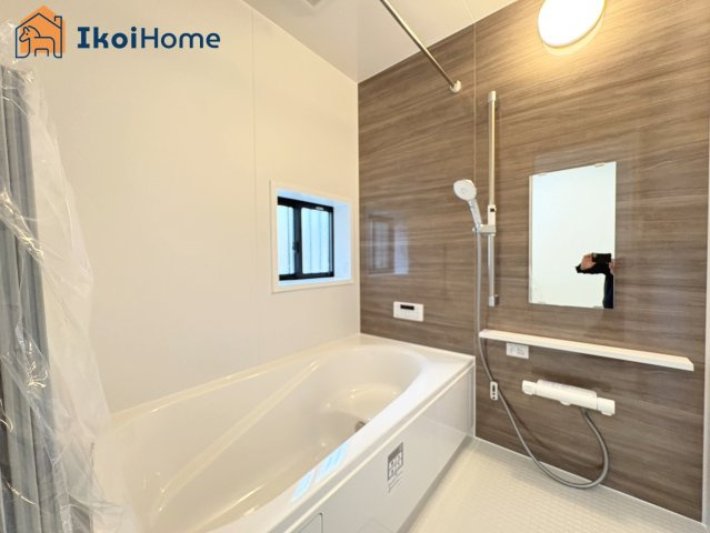 神戸市西区春日台9丁目13番　B号棟　新築戸建の浴室|【ホームページに現地動画掲載中】●年中無休：当日予約可●1坪タイプの広々したユニットバスになります。