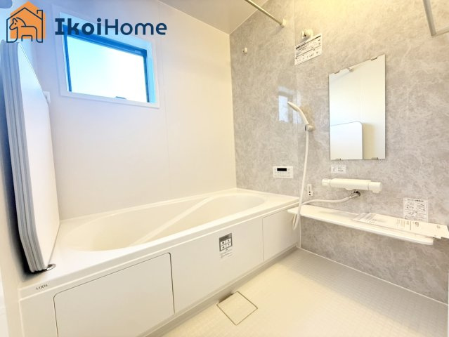 神戸市西区学園東町2期　2号棟　新築戸建の浴室|【ホームページに現地動画掲載中】●年中無休：当日予約可●1坪タイプの広々したユニットバスになります。