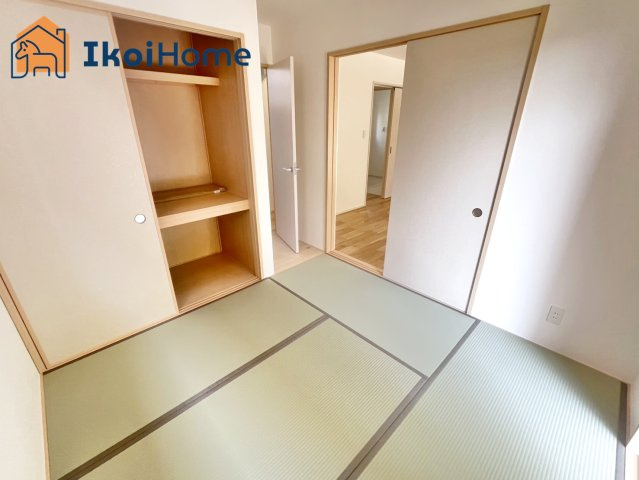 神戸市西区押部谷町西盛　新築　2号地の内装|【ホームページに現地動画掲載中】●年中無休：当日予約可●収納スペース完備の便利な和室です