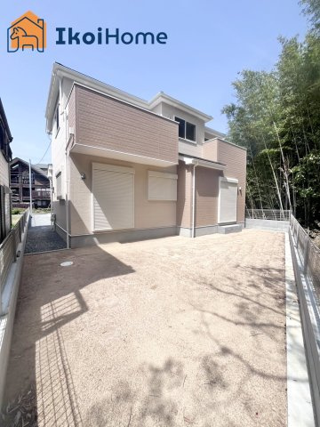 神戸市西区押部谷町西盛　新築　2号地の前面道路含む現地写真|【ホームページに現地動画掲載中】●年中無休：当日予約可●広いお庭ではガーデニングや家庭菜園なども♪