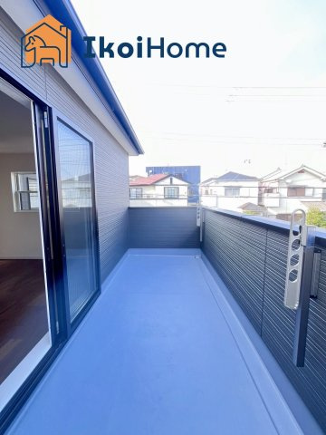 神戸市西区長畑町　新築戸建のバルコニー|【ホームページに現地動画掲載中】●年中無休：当日予約可●バルコニーの屋根は８万円から設置できます。