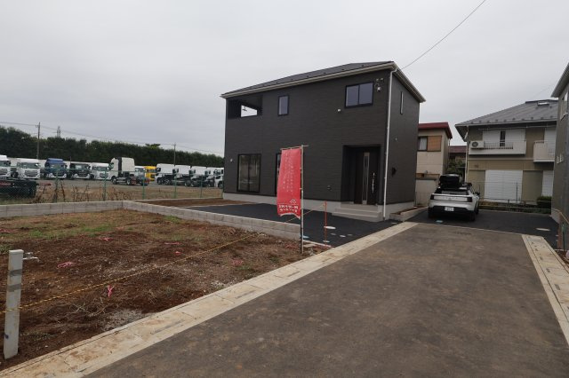 《仲介手数料無料》上尾市大字大谷本郷363-1(3号棟)新築一戸建てクレイドルガーデンの外観|撮影日 2025年10月21日 15:20 曇り