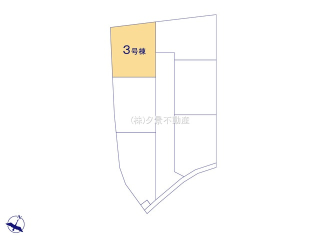 《仲介手数料無料》上尾市大字大谷本郷363-1(3号棟)新築一戸建てクレイドルガーデンの区画図