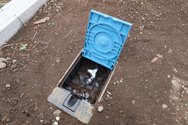 《仲介手数料無料》上尾市大字大谷本郷363-1(3号棟)新築一戸建てクレイドルガーデンのその他|散水栓
撮影日 2025年10月21日 15:20 曇り