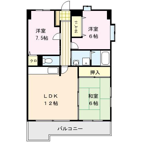 アメニティハイツ杏栄館の間取り