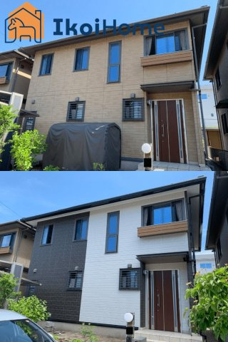 神戸市西区学園西町2丁目　中古のトイレ|●年中無休・当日予約可●リフォーム事例：外壁工事　お好きな色に塗り替え可能　延床30坪なら80万から